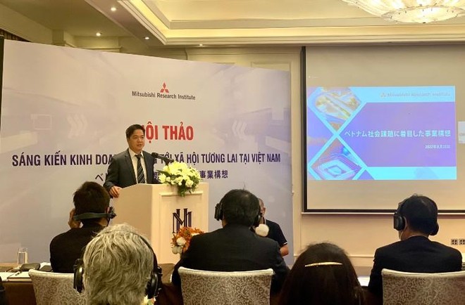 Ông Nguyễn Anh Tuấn, Phó cục trưởng Cục Kl99ok phiên bản mới nước ngoài, Bộ Kế hoạch và Kl99ok phiên bản mới phát biểu tại Hội thảo.
