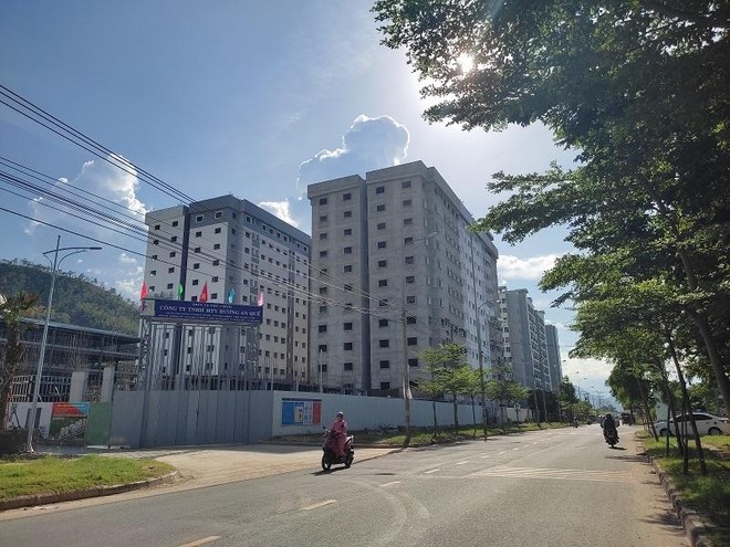 Dự án Khu chung cư nhà ở Trang Chủ KL99Com Số 1 Link Đăng Ký KL999 Khu công nghiệp Hòa Khánh hiện đang đang triển khai xây dựng 546 căn hộ tại các khối E3, E4, B2. Ảnh: Nguyễn Toàn.