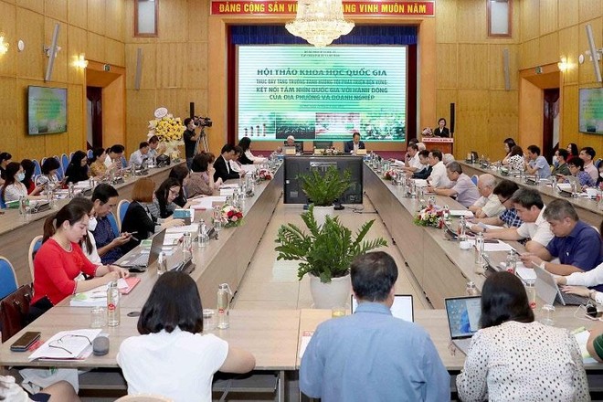 Hội thảo khoa học quốc gia “Thúc đẩy tăng trưởng xanh hướng tới phát triển bền vững: Kết nối tầm nhìn quốc gia với hành động của địa phương và Kl991.com World Cup 2026 Chính Thức”.