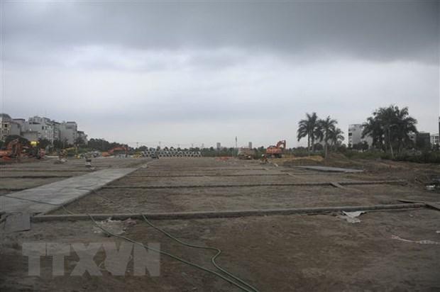 Ô đất đấu giá có ký hiệu X7 thuộc xã Uy Nỗ, huyện Đông Anh đã cơ bản được Kl99ok phiên bản mới xây dựng hoàn thiện Kl99kl ưu đãi độc quyền Trang Chủ KL99Com Số 1 Link Đăng Ký KL999, điện nước, cây xanh, chiếu sáng. (Ảnh: Mạnh Khánh/TTXVN)