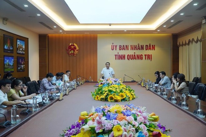 Phó chủ tịch tỉnh Quảng Trị, ông Hà Sỹ Đồng chủ trì cuộc họp về ý tưởng quy hoạch Khu Đô thị sinh thái Nam Đông Hà.
