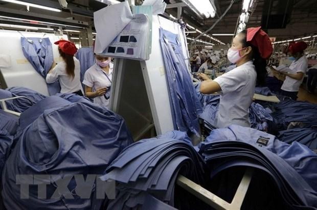 Kl994 nhà cái bóng đá world cup hàng dệt may xuất khẩu. (Nguồn: TTXVN)