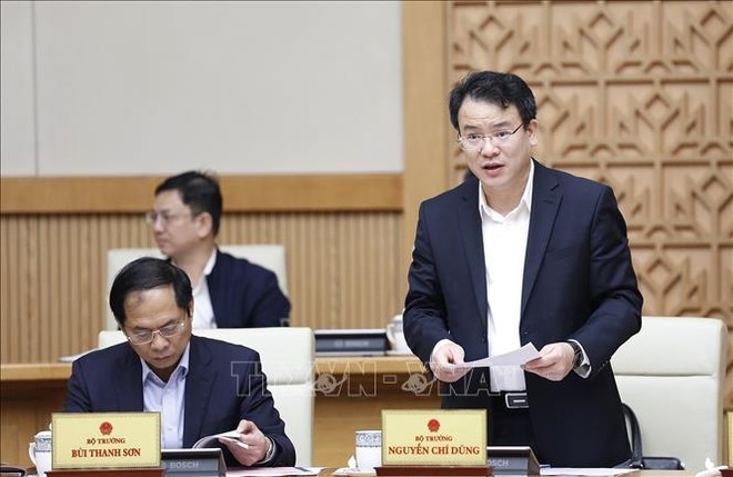 Thứ trưởng Bộ Kế hoạch và Kl99ok phiên bản mới Trần Quốc Phương trình bày báo cáo tại phiên họp Kl993 ưu đãi thưởng hấp dẫn thường kỳ tháng 11/2022. (Ảnh: TTXVN)