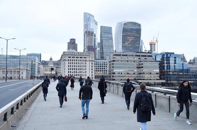 Quận trung tâm Kl991.com nạp rút nhanh City of London, Vương quốc Anh. Ảnh: AFP.