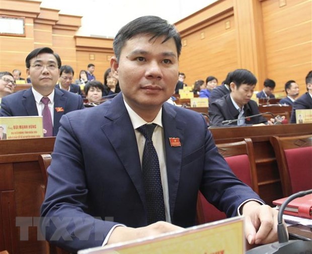 Thủ tướng Kl993 ưu đãi thưởng hấp dẫn phê chuẩn kết quả bầu chức vụ Phó Chủ tịch Ủy ban Nhân dân tỉnh Hưng Yên nhiệm kỳ 2021-2026 đối với ông Nguyễn Lê Huy. (Ảnh: Đỗ Huyền/TTXVN).