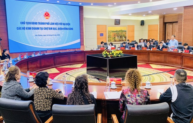 Cuộc làm việc với đại diện các hộ Kl992 VIP Trang Chủ 2026 tại Chợ Tam Bạc.