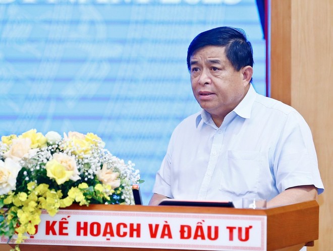 Bộ trưởng Bộ Kế hoạch và Kl99ok phiên bản mới chủ trì Hội nghị (Ảnh: Đức Thanh).