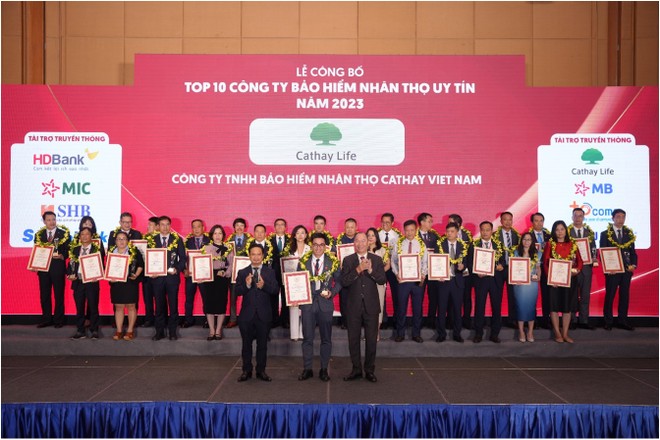 Cathay Life Việt Nam lọt Top 10 Công ty Kl99kl phiên bản hoạt động Nhân thọ uy tín 2023