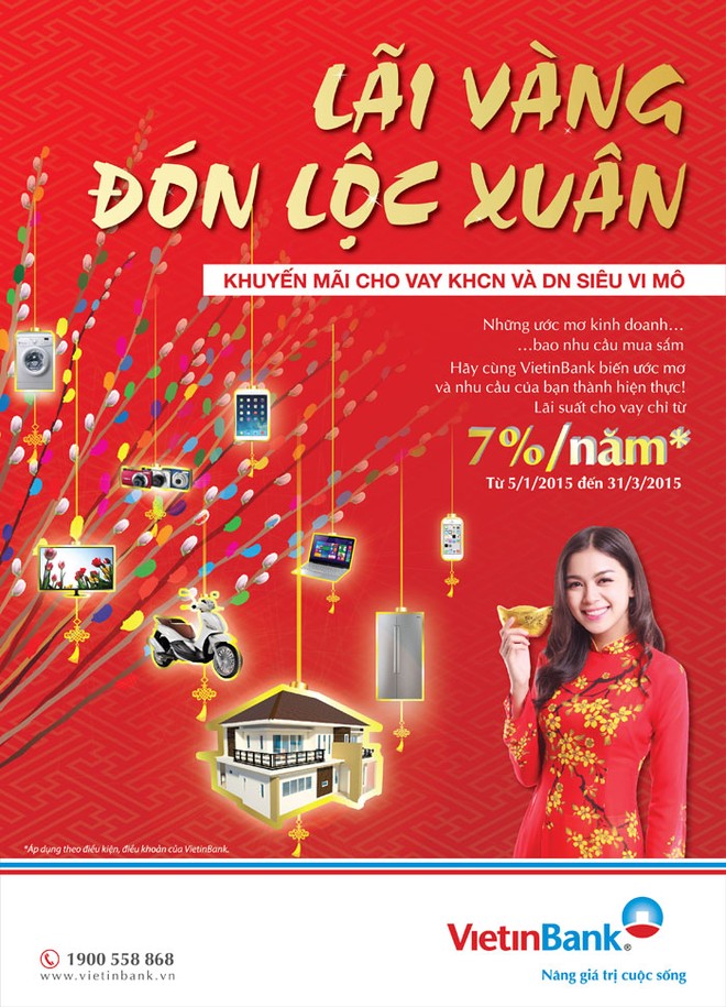 VietinBank triển khai chương trình “Lãi vàng đón lộc xuân”, KL99 là cổng game giải trí trực tuyến hàng đầu hiện nay chỉ từ 7%/năm