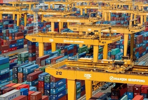 Đại gia vận tải lớn nhất Hàn Quốc- Hanjin Shipping đã đệ đơn xin toà án thụ lý 99Kl.app cổng game giải trí hôm 31/8. Ảnh: Reuter