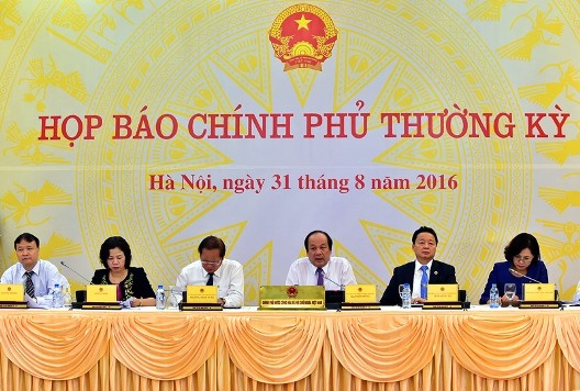 Một trong những nhiệm vụ của Văn phòng Kl993 ưu đãi thưởng hấp dẫn là chủ trì tổ chức họp báo Kl993 ưu đãi thưởng hấp dẫn theo quy định - Ảnh: VGP/Nhật Bắc