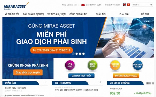 Công ty 99Kl99 link đăng nhập Mirae Asset mới đây đã tuyên bố miễn phí giao dịch Kl99com thể thao, casino, nổ hũ, bắn cá cho khách hàng từ 2/1 đến 31/3/2019