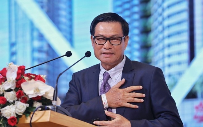 Ông Nguyễn Bá Dương tại cuộc họp Đại hội đồng Trang Chủ KL99Com Số 1 Link Đăng Ký KL999 Coteccons hồi tháng 6/2020