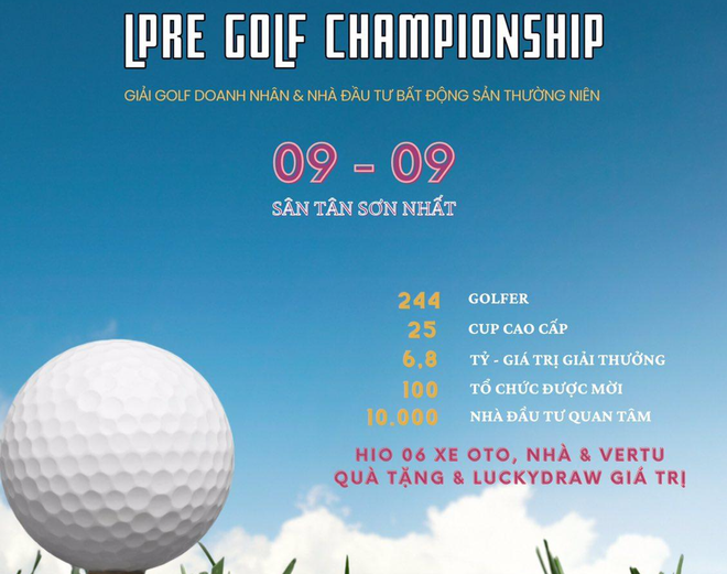 Ngày 9/9 sẽ diễn ra giải golf LPRE Golf Championship 2022 dành cho doanh nhân và nhà Kl99ok phiên bản mới Web Tổng Nhà Cái 99Kl99 Giải Trí Bậc Nhất