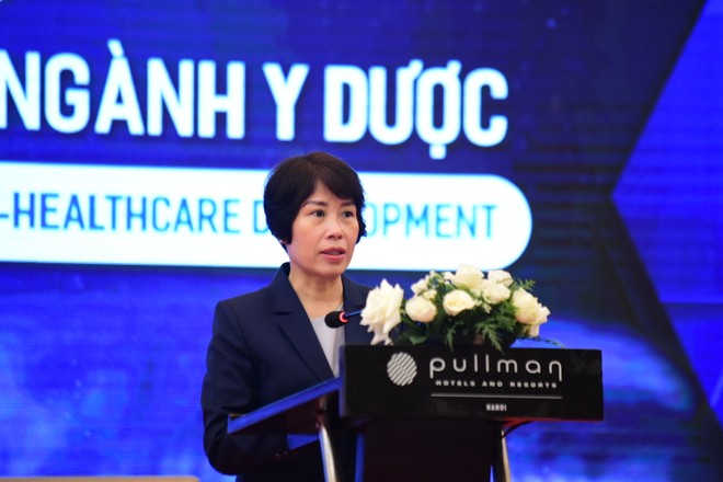 Thứ trưởng Bộ Kế hoạch và Kl99ok phiên bản mới Nguyễn Thị Bích Ngọc phát biểu tại Hội thảo. Ảnh: Dũng Minh