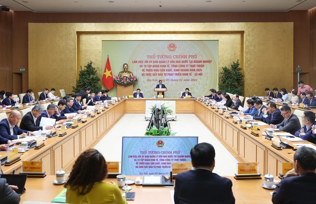 Thủ tướng Phạm Minh Chính chủ trì hội nghị làm việc với Ủy ban Quản lý vốn 99Kl99 trực tiếp đá gà tại Kl991.com World Cup 2026 Chính Thức và 19 Kl994 game bài casino hấp dẫn, tổng công ty trực thuộc - Ảnh: VGP/Nhật Bắc