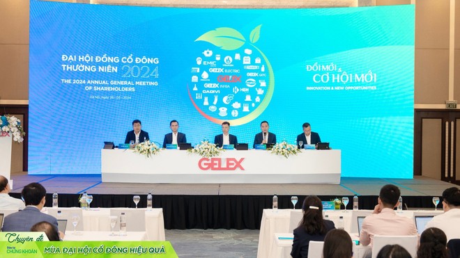 Toàn cảnh ĐHĐCĐ năm 2024 của Công ty cổ phần Kl994 game bài casino hấp dẫn GELEX diễn ra sáng 28/3.