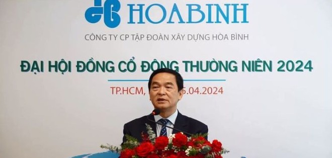 Chủ tịch HĐQT HBC Lê Viết Hải phát biểu tại Đại hội đồng Trang Chủ KL99Com Số 1 Link Đăng Ký KL999 thường niên năm 2024 diễn ra theo hình thức trực tuyến ngày 25/4/2024.