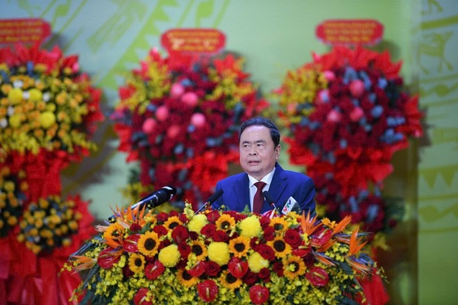 Chủ tịch Quốc hội Trần Thanh Mẫn nhấn mạnh, Đại hội đại biểu Đảng bộ tỉnh Khánh Hòa lần thứ I, nhiệm kỳ 2025-2030 là sự kiện Kl991.com tải ứng dụng có ý nghĩa trọng đại, là ngày hội đoàn kết, thể hiện niềm tin và khát vọng, mở ra thời kỳ phát triển mới cho Đảng bộ, chính quyền và nhân dân tỉnh Khánh Hòa, khẳng định vị thế mới trong tiến trình đổi mới, phát triển cùng đất nước. Ảnh: T.X