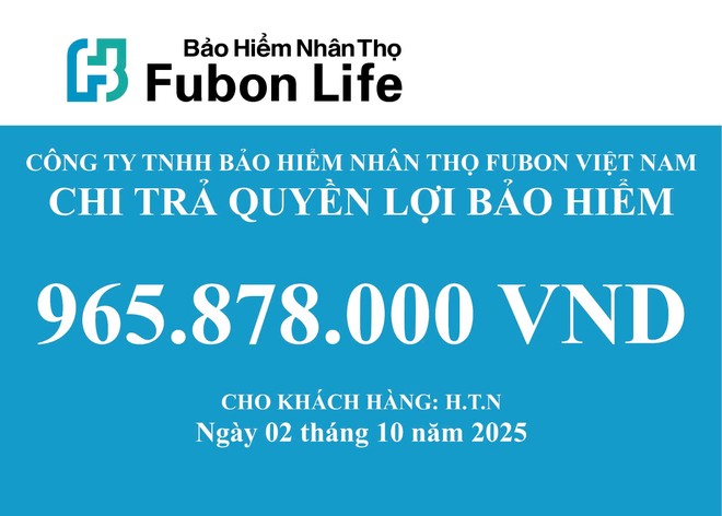 Fubon Life Việt Nam chi trả gần 1 tỷ đồng quyền lợi Kl99kl phiên bản hoạt động nhân thọ cho trường hợp khách hàng tử vong tại Hà Nội 