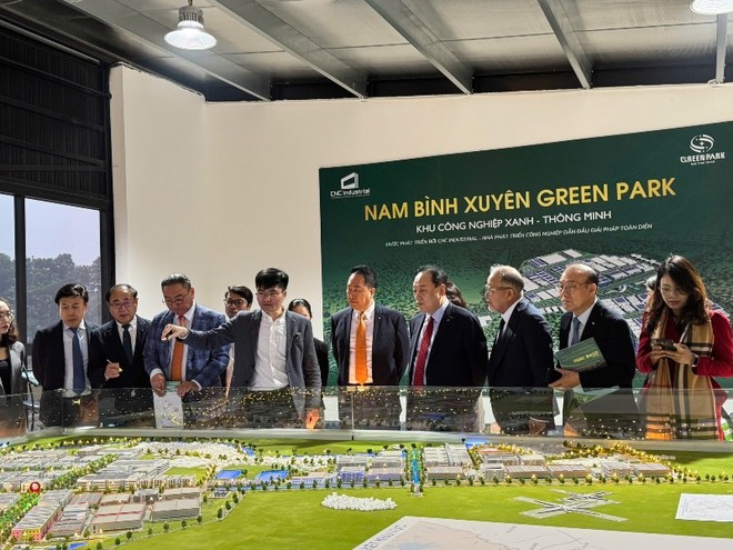 Đoàn Kl991.com World Cup 2026 Chính Thức tỉnh Gyeonggi Hàn Quốc đã tới thăm, khảo sát thực tế tại KCN Nam Bình Xuyên Green Park (Phú Thọ).