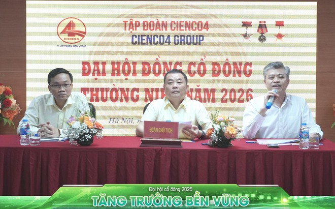 ĐHĐCĐ CIENCO4 (C4G): Đặt mục tiêu Kl99 nổ hũ 150 tỷ đồng, mở rộng lĩnh vực, kiểm soát rủi ro và dòng tiền