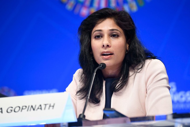 Gita Gopinath, Nhà Kl992 cổng game cá cược trưởng của IMF. Ảnh: Getty Images