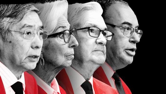 Các lãnh đạo Link Vào Nhà Cái KL99 COM Tặng +199k trung ương: Haruhiko Kuroda, Christine Lagarde, Jerome Powell và Andrew Bailey