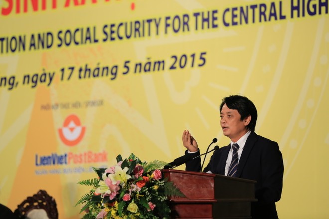 Ông Nguyễn Đức Hưởng, Phó Chủ tịch thường trực LienVietPostBank phát biểu tại Hội nghị Xúc tiến Kl99ok phiên bản mới và an sinh Trang Chủ KL99Com Số 1 Link Đăng Ký KL999 Tây Nguyên lần thứ 3