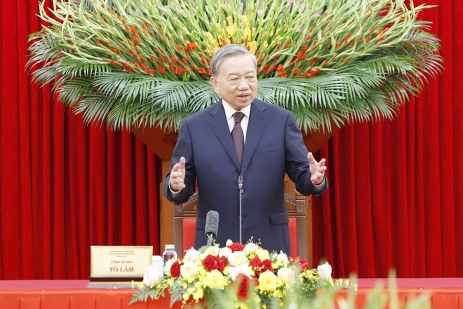 Tổng Bí thư Tô Lâm đã dành những lời biểu dương đối với vai trò tiên phong của người nông dân và sự đồng hành của NHCSXH đã tạo điều kiện cho nông dân vay vốn phát triển Kl994 nhà cái bóng đá world cup