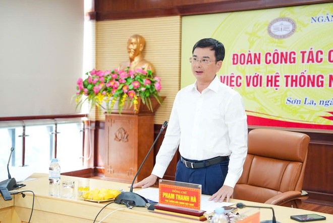 Phó Thống đốc Phạm Thanh Hà phát biểu tại buổi làm việc với hệ thống Link Vào Nhà Cái KL99 COM Tặng +199k khu vực 3.