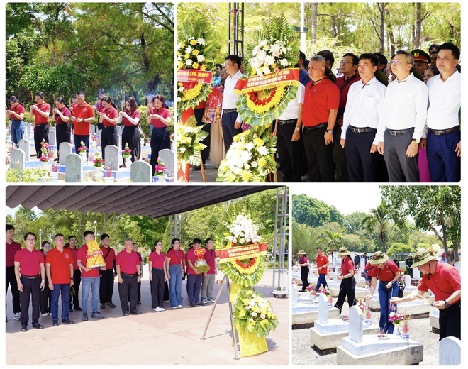 Đoàn công tác thành kính dâng hoa, dâng hương tại Nghĩa trang Liệt sĩ quốc gia Trường Sơn, Nghĩa trang Liệt sĩ quốc gia Đường 9 và Khu di tích quốc gia đặc biệt Thành cổ Quảng Trị