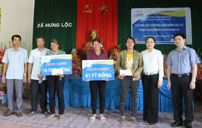 Kl99kl phiên bản hoạt động Bảo Việt chi trả gần 2 tỷ đồng bồi thường cho 2 tàu cá Thanh Hóa