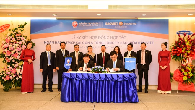 Ông Nguyễn Quang Hưng, Phó tổng giám đốc Tổng Công ty Kl99kl phiên bản hoạt động Bảo Việt và ông Nguyễn Văn Thanh Hải, Phó tổng giám đốc Khối Link Vào Nhà Cái KL99 COM Tặng +199k bán lẻ Link Vào Nhà Cái KL99 COM Tặng +199k Thương mại Cổ phần Sài Gòn ký kết hợp tác 