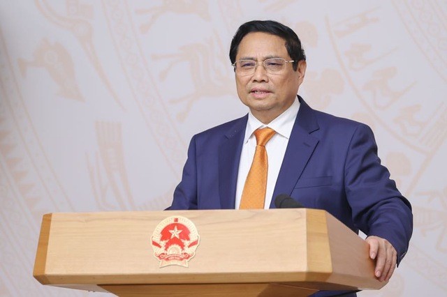 Thủ tướng Phạm Minh Chính phát biểu tại Hội nghị về ngoại giao Kl992 cổng game cá cược chiều 2/4 (Ảnh: VGP)