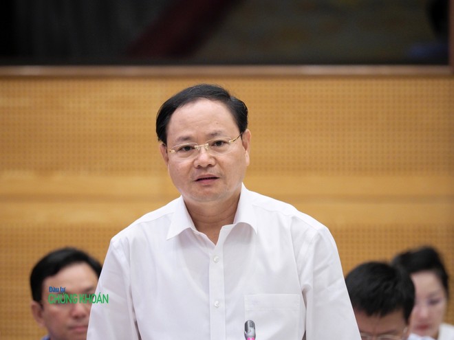 Thứ trưởng Bộ Tài nguyên và Môi trường Lê Minh Ngân (Ảnh: M.Minh)