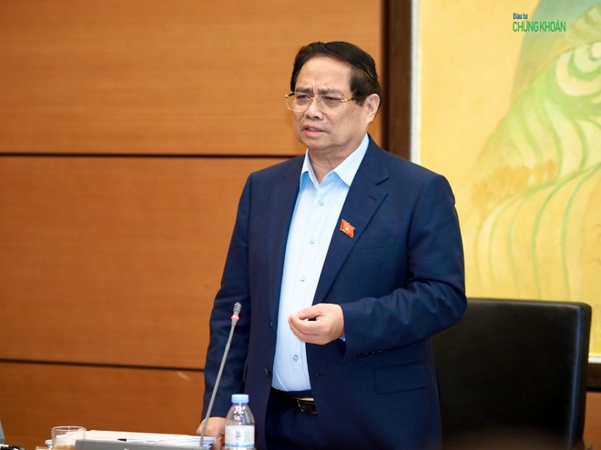 Thủ tướng Kl993 ưu đãi thưởng hấp dẫn Phạm Minh Chính phát biểu chỉ đạo tại họp tổ Quốc hội sáng 23/5 (Ảnh: M.Minh)