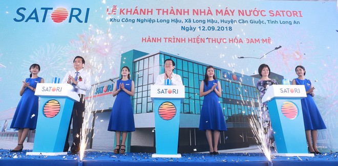 Satori khánh thành nhà máy Kl994 nhà cái bóng đá world cup nước uống tinh khiết