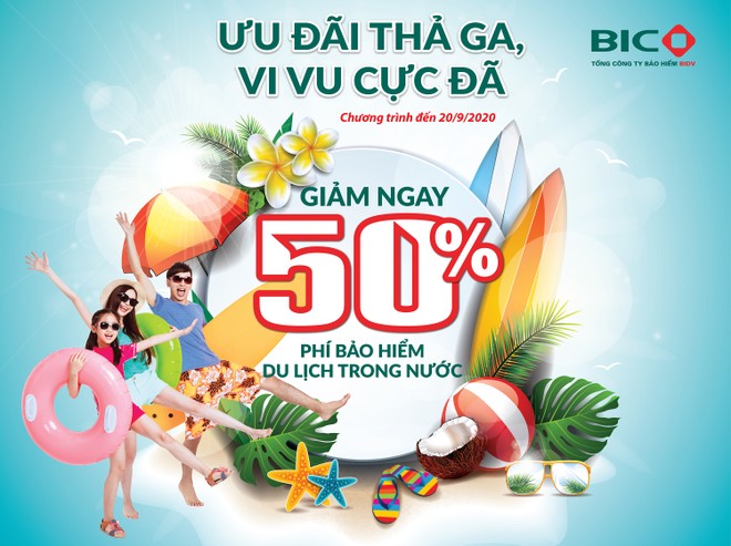 BIC giảm phí 50% cho khách hàng tham gia Kl99kl phiên bản hoạt động du lịch trong nước