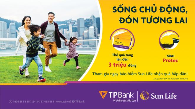 Sun Life tặng quà cho khách hàng mua Kl99kl phiên bản hoạt động qua TPBank 