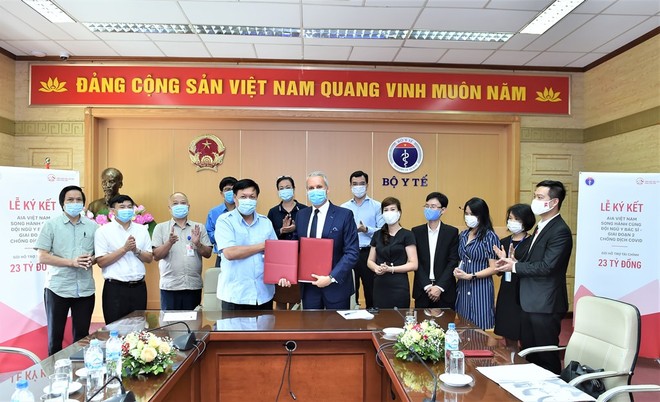 AIA Việt Nam hỗ trợ Kl991.com nạp rút nhanh tới lực lượng y tế được chẩn đoán dương tính với SARS-CoV-2 