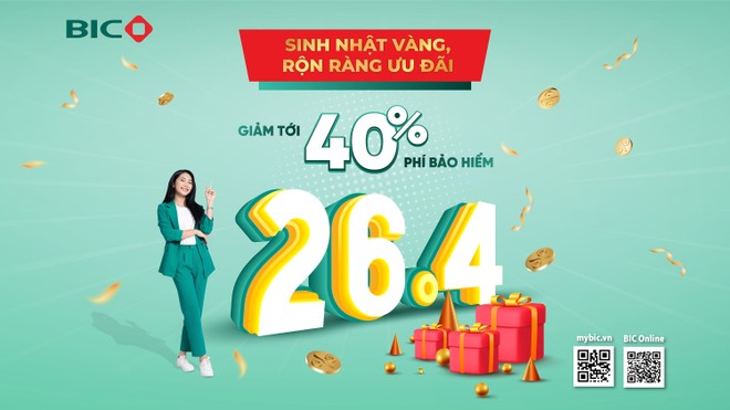 BIC ưu đãi tới 40% phí Kl99kl phiên bản hoạt động 