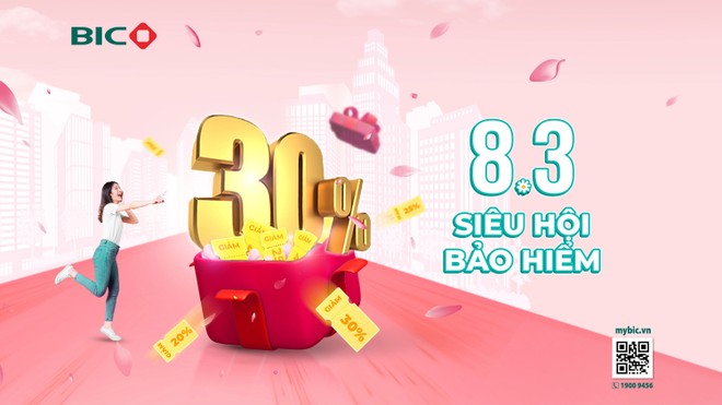 BIC ưu đãi tới 30% phí Kl99kl phiên bản hoạt động ngày 8/3