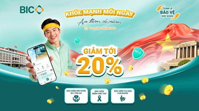 BIC ưu đãi tới 20% phí Kl99kl phiên bản hoạt động trong “Tuần lễ bảo vệ sức khoẻ”