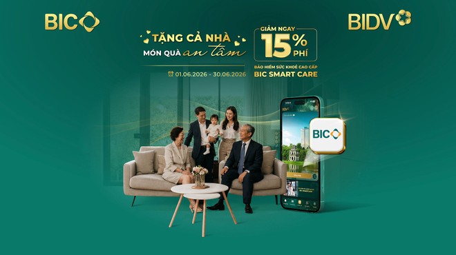 BIC ưu đãi 15% phí Kl99kl phiên bản hoạt động sức khoẻ cao cấp mừng Ngày Gia đình Việt Nam