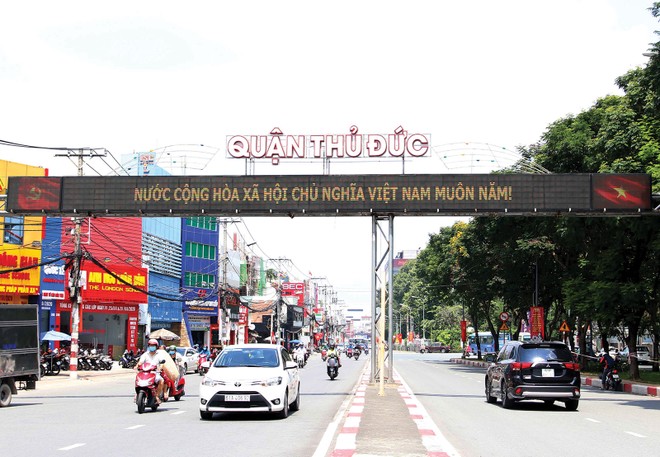 Lối vào phường Trường Thọ - khu vực đang hút dòng tiền Kl99ok phiên bản mới. Ảnh: Lê Toàn