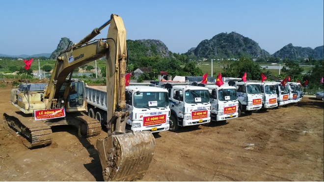 Lễ động thổ thi công gói thầu XL12 tại Dự án KL99 là nhà cái cá cược trực tuyến hàng đầu tại châu Á Mai Sơn - Quốc lộ 45.