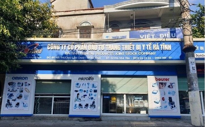 Công ty CP Kl99ok phiên bản mới trang thiết bị y tế Hà Tĩnh nơi bị can Mai Thị Hoa làm giám đốc