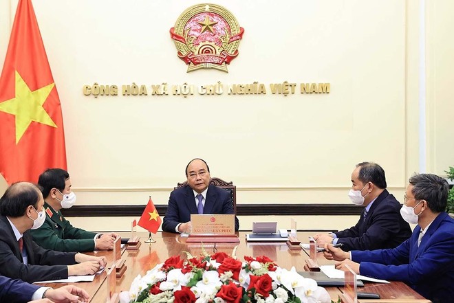Hai nhà lãnh đạo nhất trí đánh giá hợp tác song phương trên các lĩnh vực, nhất là về Kl992 cổng game cá cược - thương mại, tiếp tục đạt kết quả tích cực. (Nguồn: TTXVN)