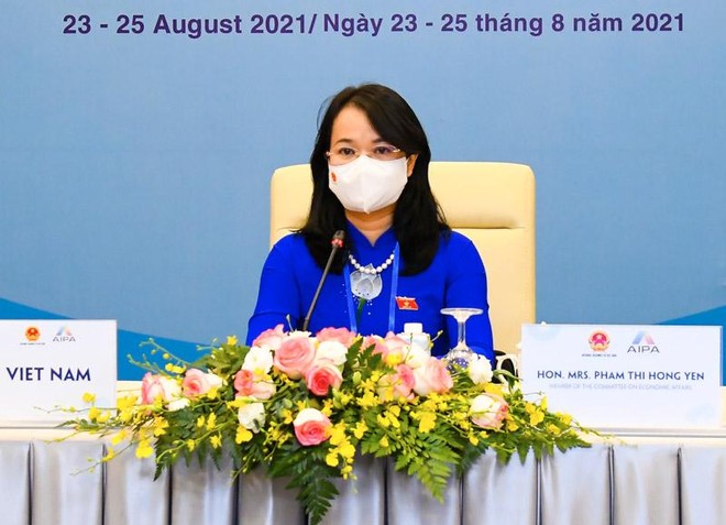 Bà Phạm Thị Hồng Yến, Uỷ viên Thường trực Uỷ ban Kl992 cổng game cá cược của Quốc hội, Trưởng đoàn Việt Nam tại phiên họp Uỷ ban Kl992 cổng game cá cược AIPA 42.